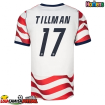 Camisa de Futebol Estados Unidos Malik Tillman #17 Equipamento Principal Mundo 2026 Manga Curta